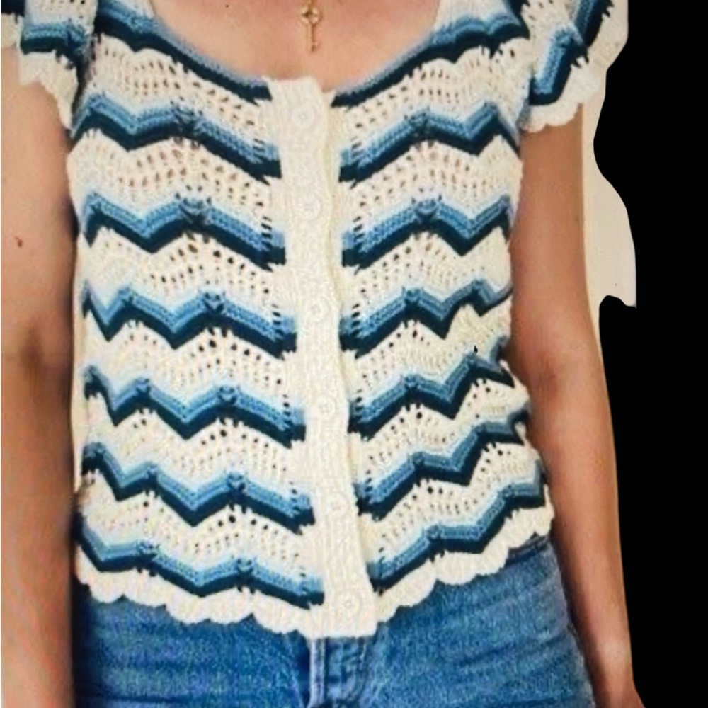 Broadwayy crochet spring sweater.